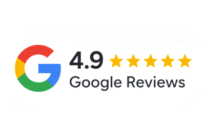 4.9 star Google Reviews rating
