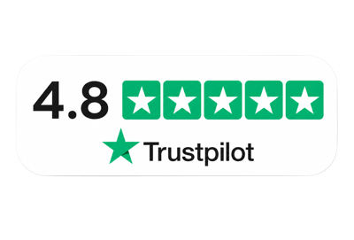 4.8 star Trustpilot rating